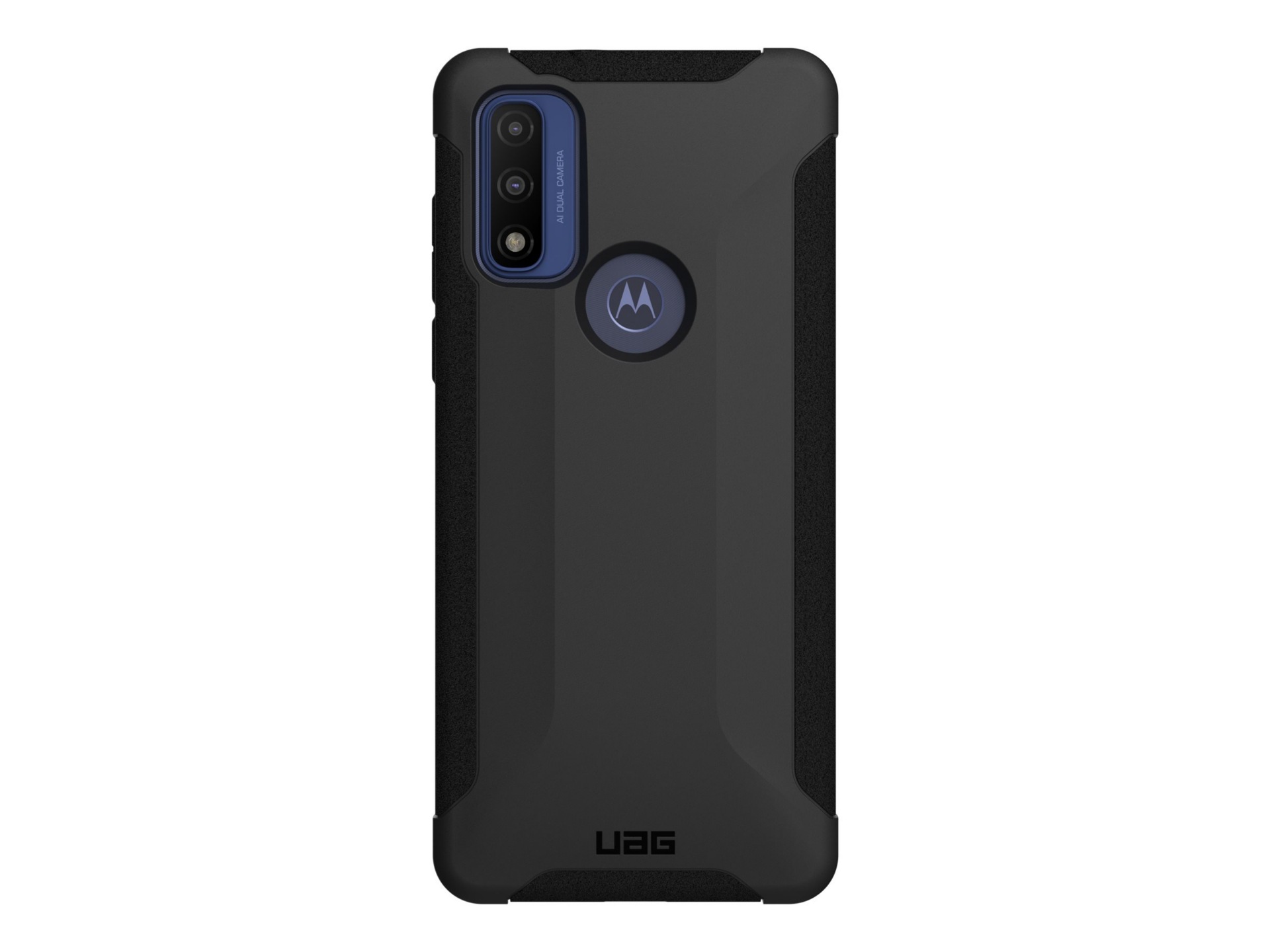 UAG Rugged Case for Motorola G Pure (2021) (USA & CA) - Scout Black - back cover for cell phone