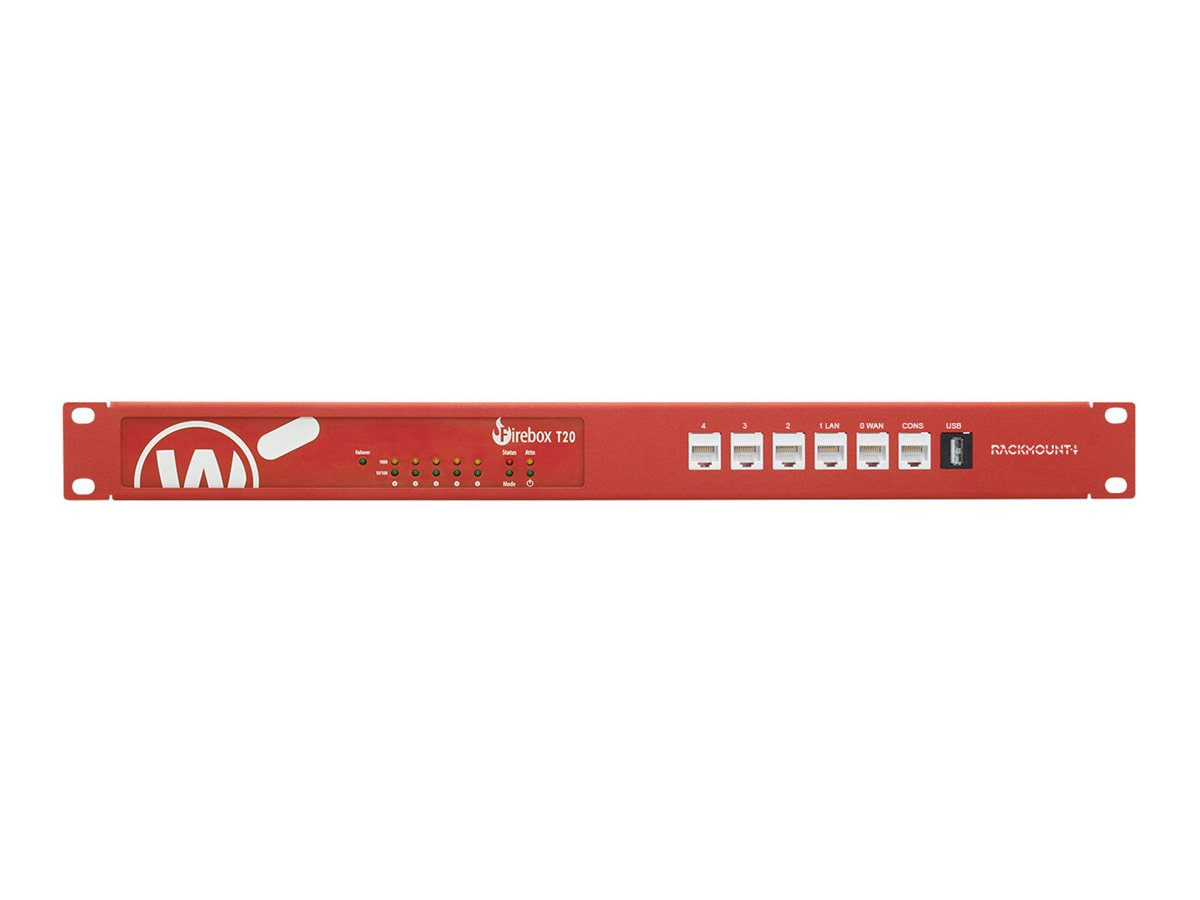 WatchGuard Rackmount.IT Firebox T20 Appliance - Red