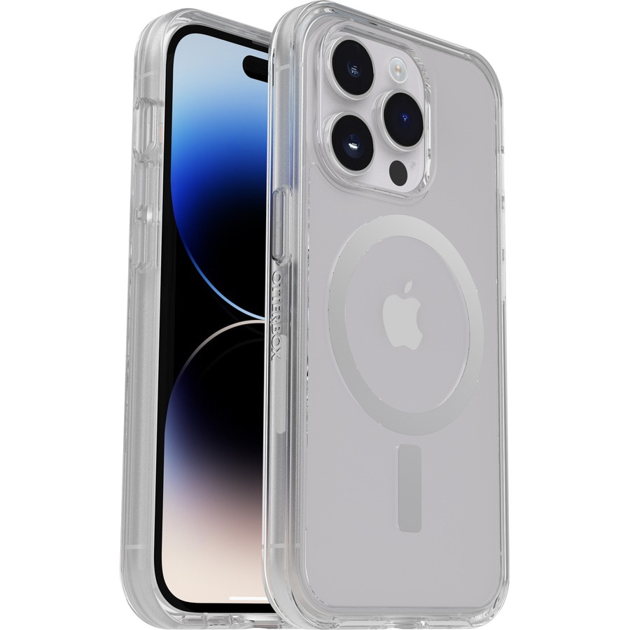 OtterBox iPhone 14 Pro Symmetry Series+ Clear Antimicrobial Case for MagSaf