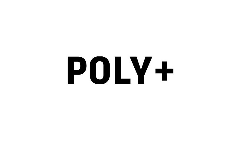 POLY+ - extended service agreement - 1 year - on-site