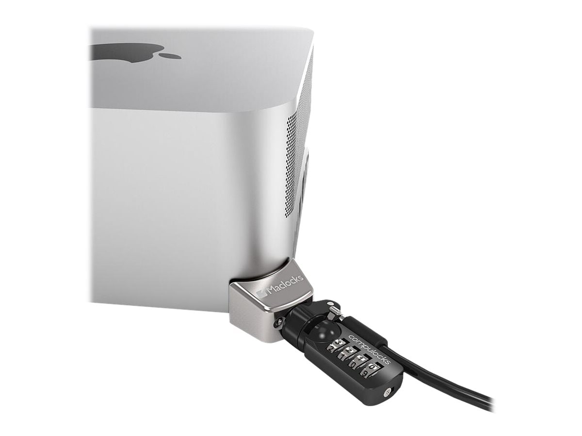 Compulocks Mac Studio Ledge Lock Adapter with Combination Cable Lock - secu