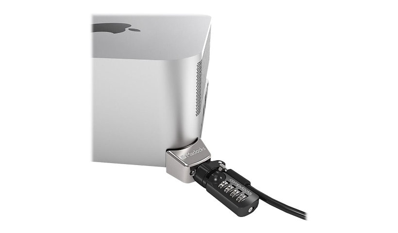 Compulocks Mac Studio Ledge Lock Adapter with Combination Cable Lock - security cable lock set