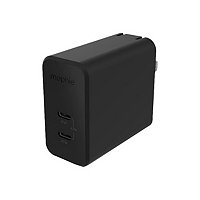 mophie-ACC-Power Adapter-USB-C-PD-DUAL-67W-GAN-Black