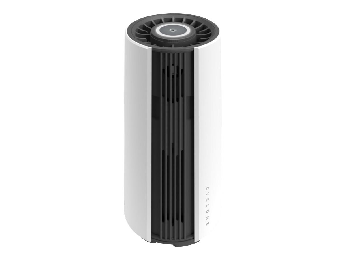 myGEKOgear by Adesso Cyclone O2 Mini HEPA 13 Carbon Filter Air Purifier, Essential Oil, Air Quality Sensor