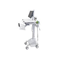 Ergotron StyleView cart - for LCD display / keyboard / mouse / barcode scanner / CPU / medication - LiFe powered, EU -