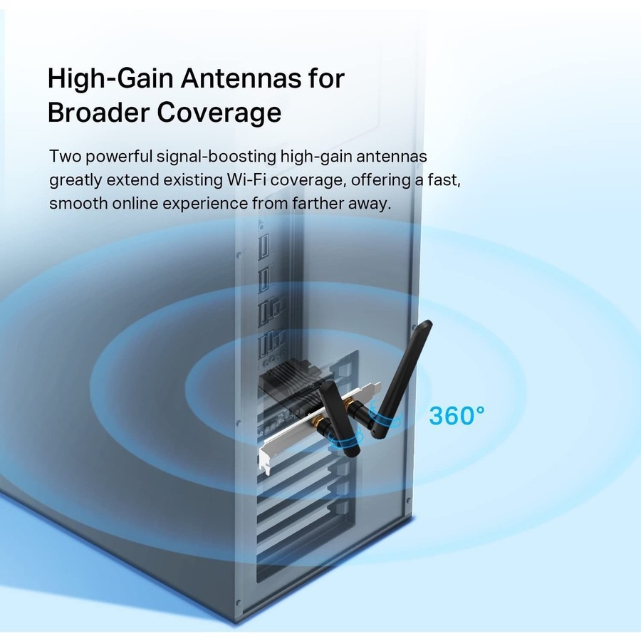 Thumbnail 4 of 10 for TP-Link Archer TX55E - WiFi 6 PCIe WiFi Card for Desktop PC AX3000