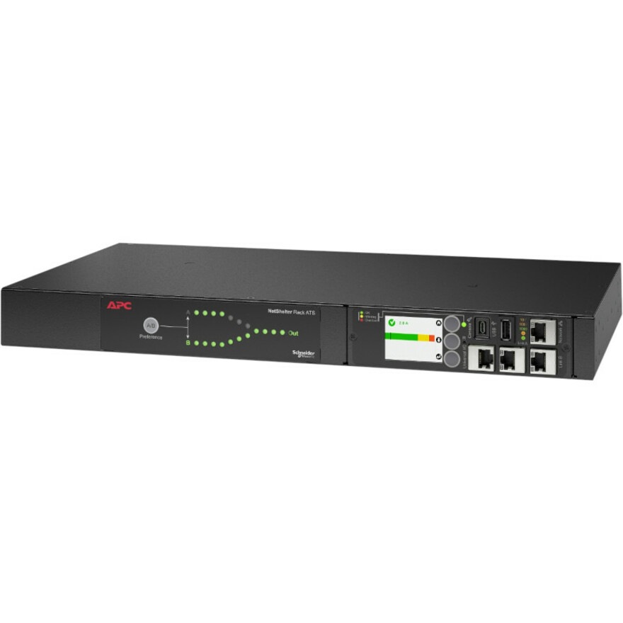 Thumbnail 5 of 8 for APC Netshelter Rack Automatic Transfer Switch, 1U, 10A, 230V, C14 IN, 12 C13 OUT, 50/60Hz