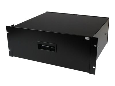 StarTech.com 4U Black Steel Storage Drawer for 19in Racks and Cabinets - 4U