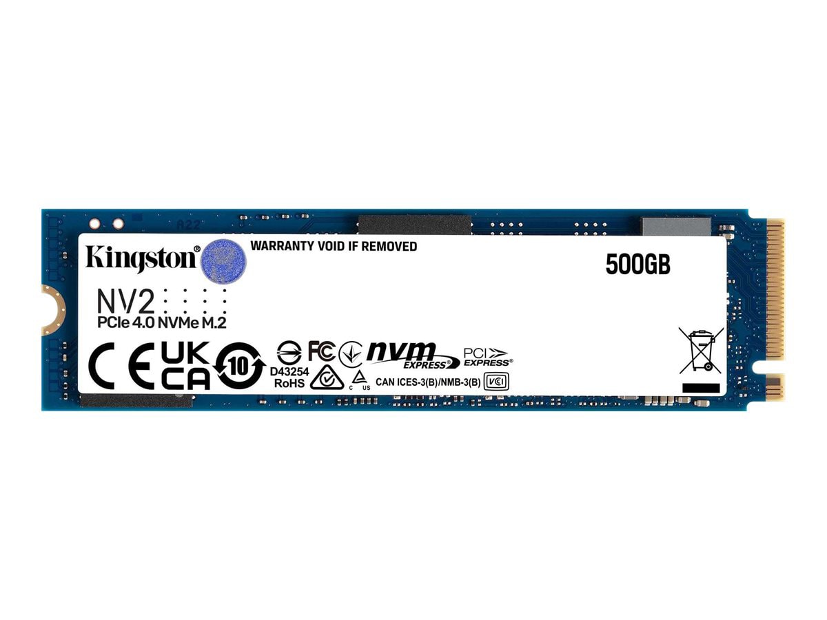 Kingston NV2 - SSD - 500 Go - PCIe 4.0 x4 (NVMe)