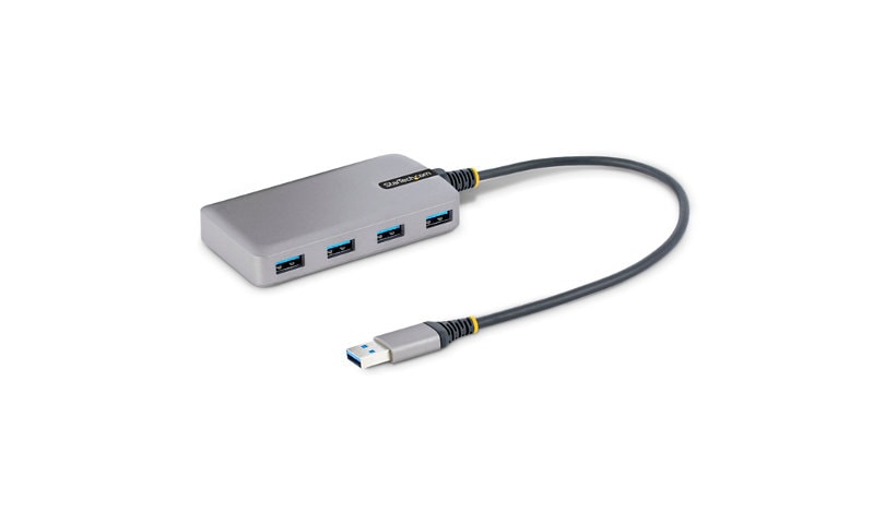 StarTech.com 4-Port USB Hub, 5Gbps, Bus Powered, Optional Auxiliary Power, Laptop USB Hub, A to 4xA
