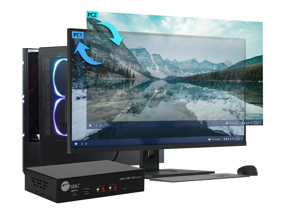 SIIG 2-Port 4K HDMI KVM Switch - Thumbnail 4