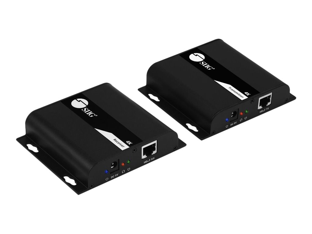 SIIG HDMI 4K30Hz HDbitT over IP Extender - 120m - video/audio/infrared extender - HDbitT