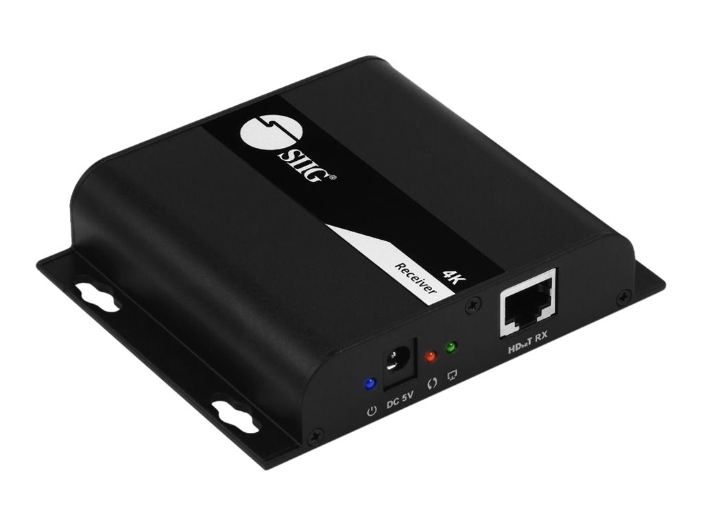 SIIG HDMI 4K30Hz HDbitT over IP Extender - RX - video/audio/infrared extender - HDbitT