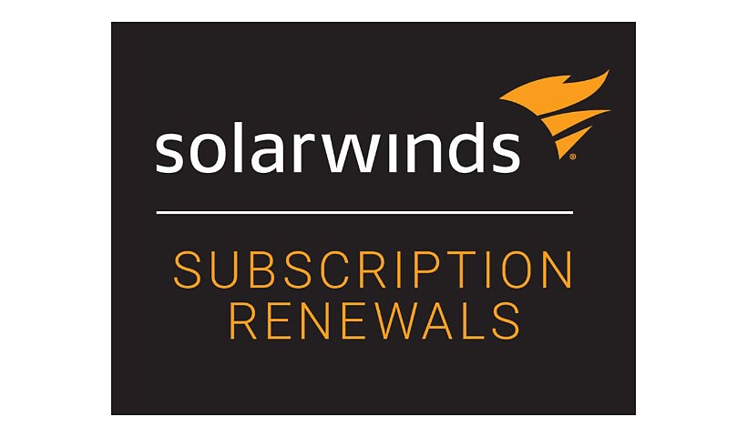 SolarWinds Network Performance Monitor SL2000 - renouvellement de la licence d'abonnement (1 an) - Jusqu'à 2 000 éléments