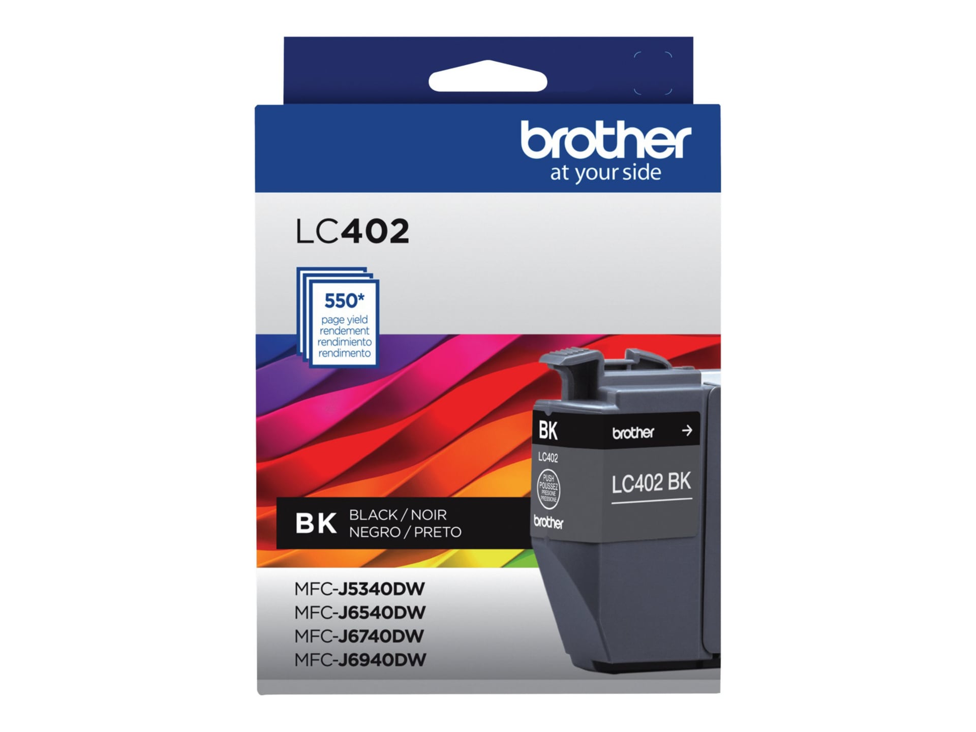 Brother LC402BK - black - original - ink cartridge