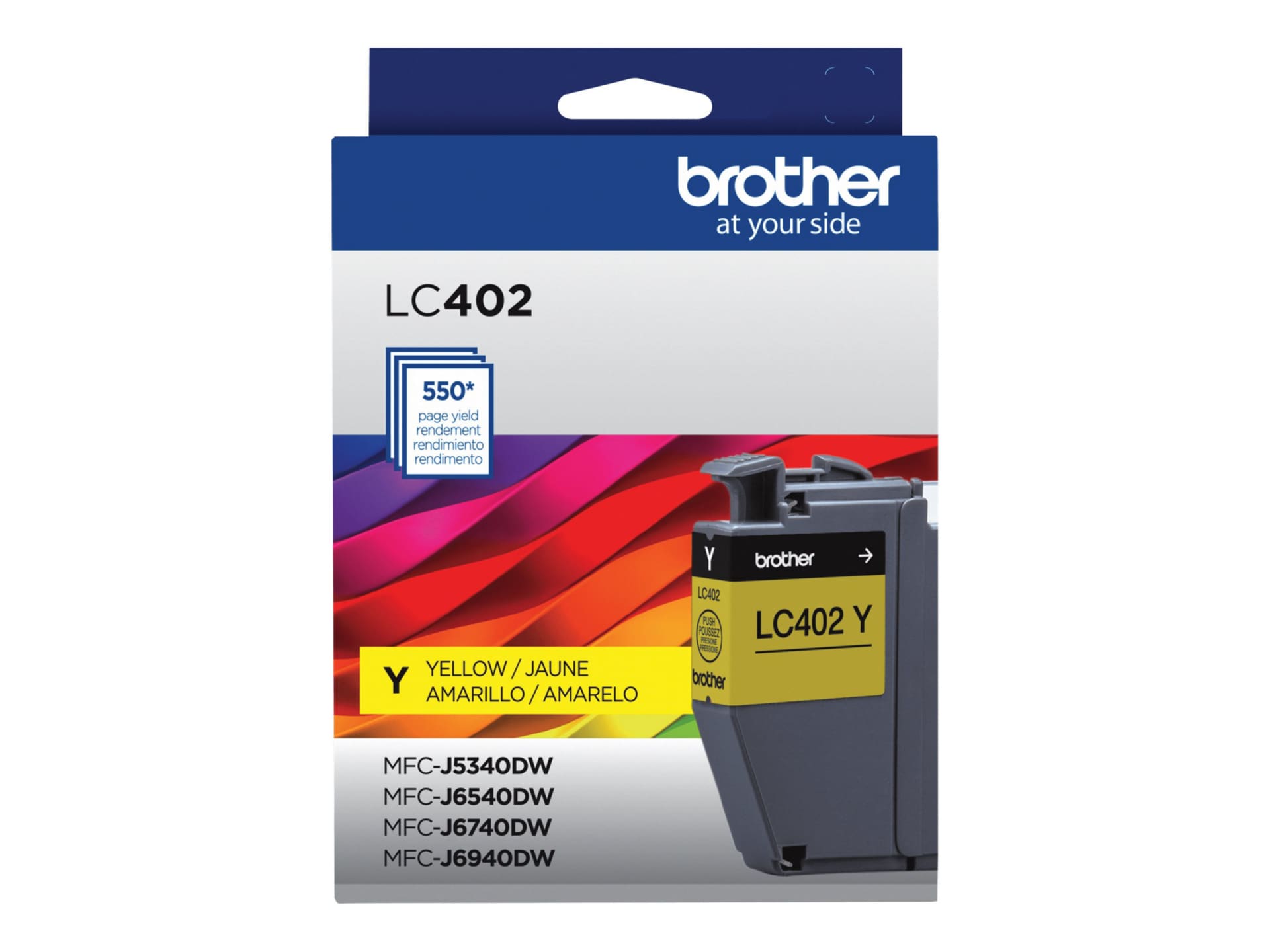 Brother LC402Y - yellow - original - ink cartridge