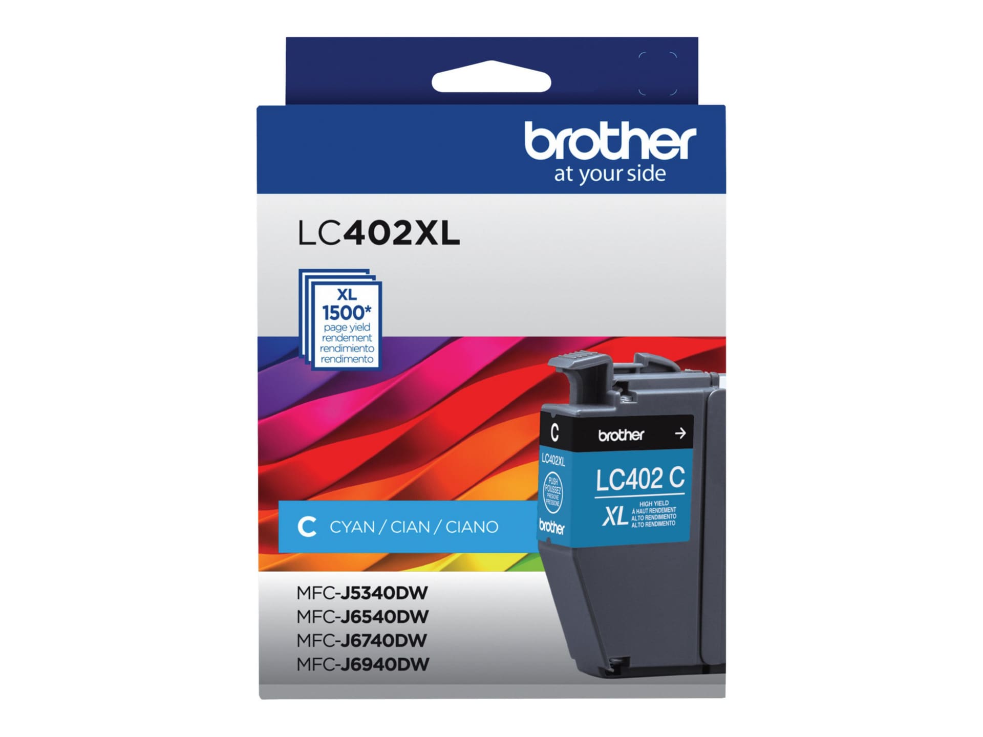 Brother LC402XL - High Yield - cyan - original - ink cartridge