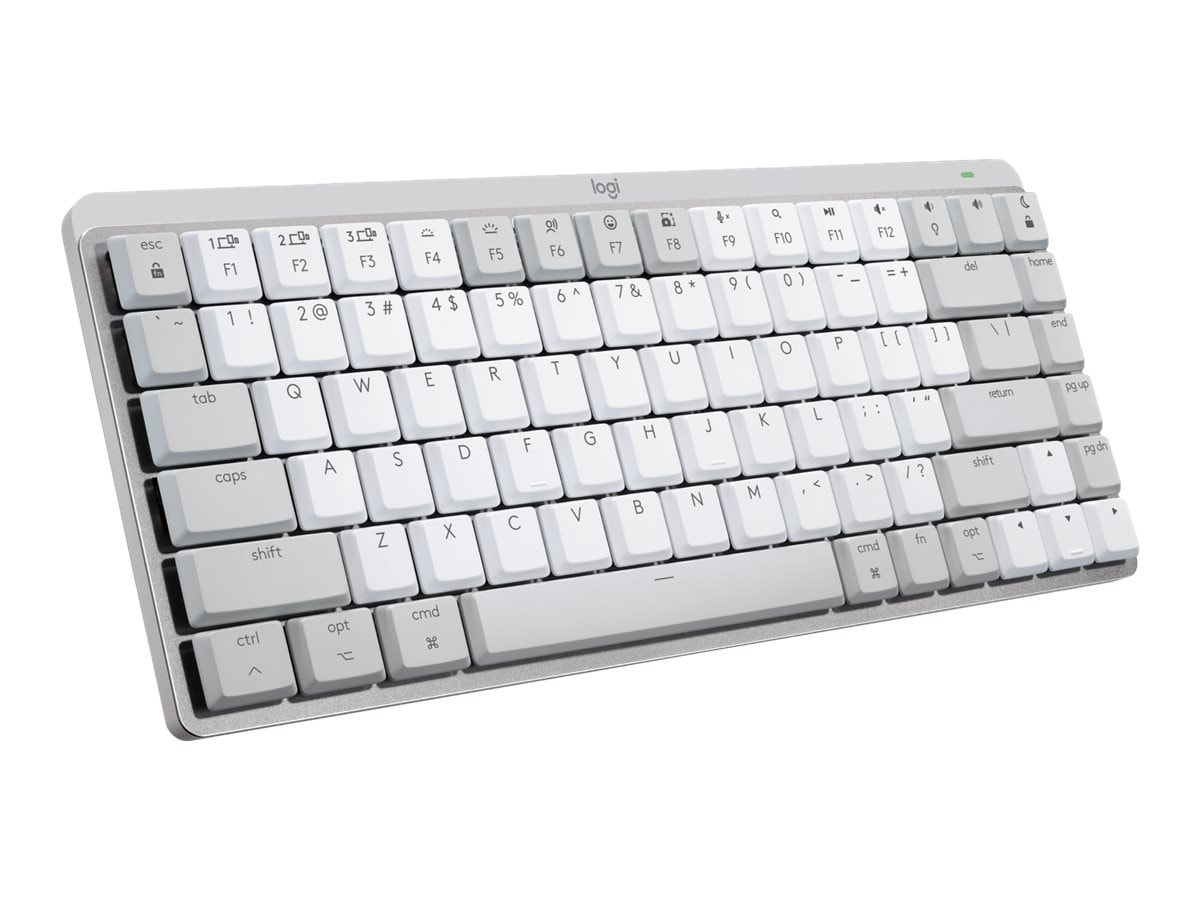 Logitech Master Series MX Mechanical Mini for Mac Wireless Illuminated Keyboard - Pale Gray - keyboard - QWERTY - US