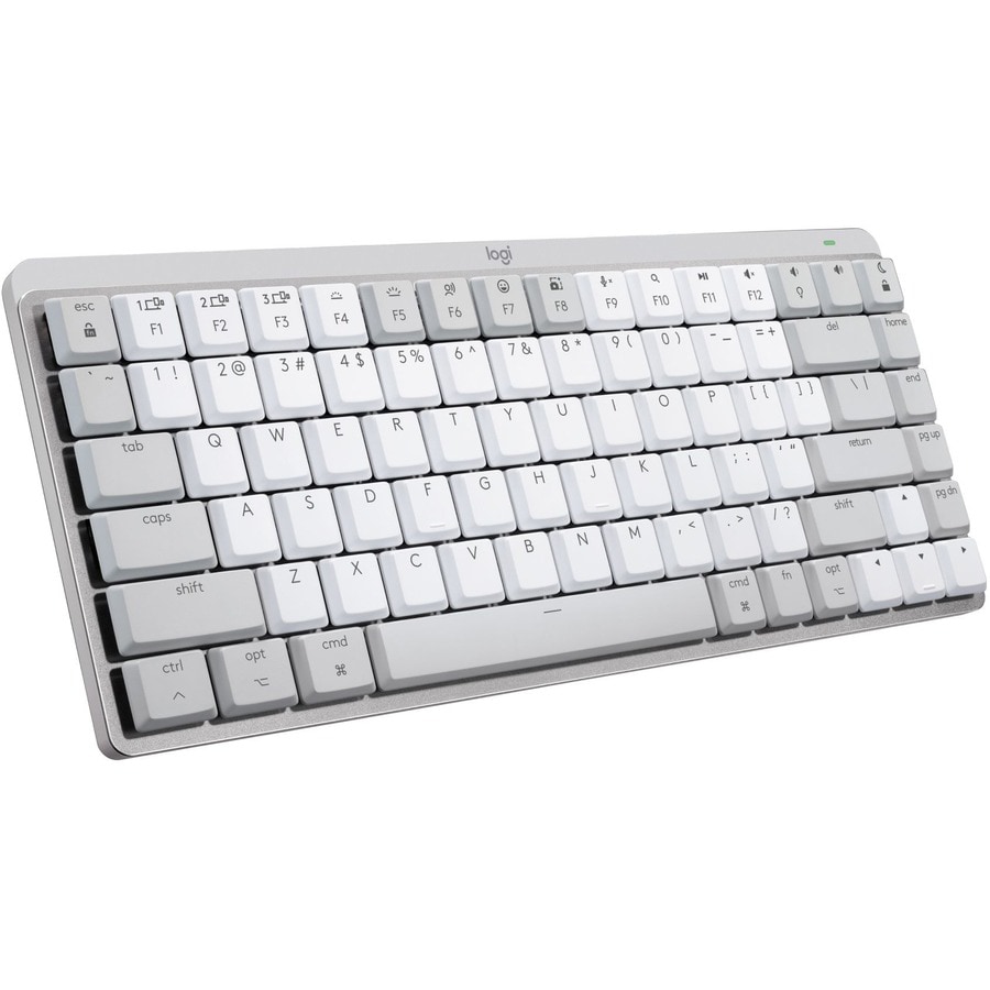 Logitech Master Series MX Mechanical Mini for Mac Wireless Illuminated Keyboard - Pale Gray - keyboard - QWERTY - US