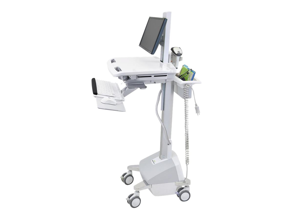 Ergotron StyleView EMR Cart with LCD Pivot, LiFe Powered cart - for LCD dis
