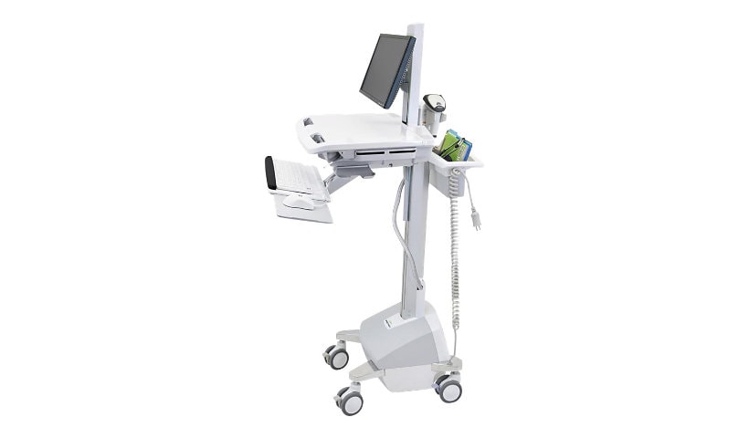 Ergotron StyleView EMR Cart with LCD Pivot, LiFe Powered cart - for LCD display / keyboard / mouse / barcode scanner /