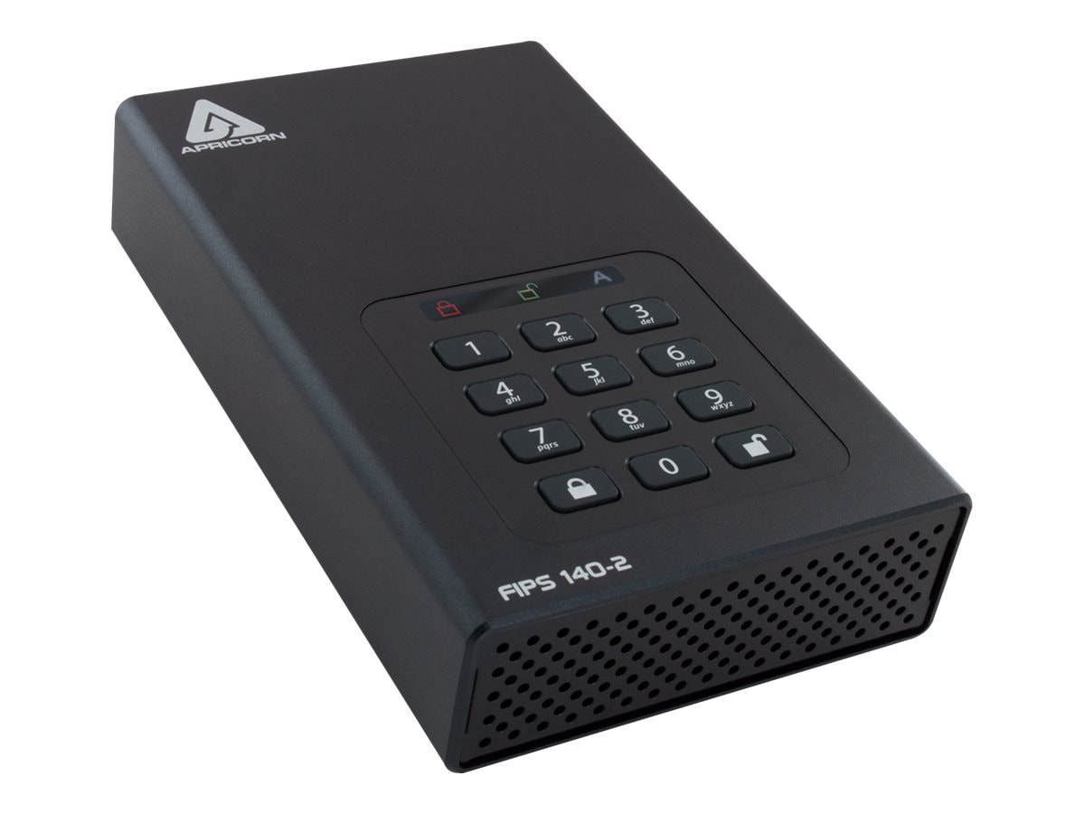 Apricorn Aegis Padlock DT ADT-3PL256F-20TB - hard drive - 20 TB - USB 3.2 Gen 1 - TAA Compliant