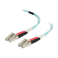 C2G 20m LC-LC 50/125 OM4 Duplex Multimode Fiber Cable - Aqua - network cabl
