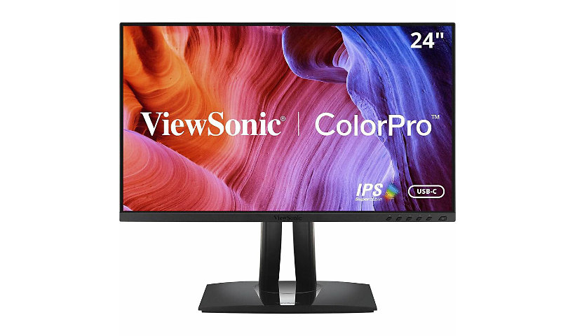 ViewSonic ColorPro VP2456 - 1080p Ergonomic IPS Monitor with Pantone Validated, USB-C, HDMI, DP - 250 cd/m² - 24"