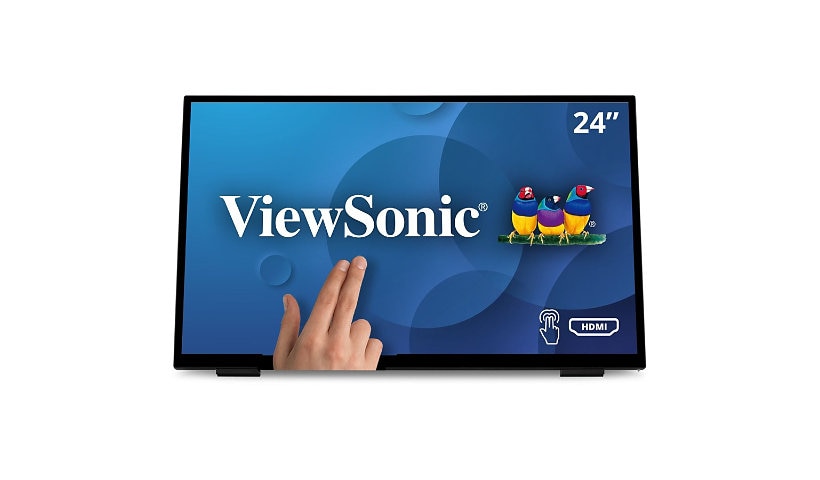 ViewSonic TD2465 - 1080p IPS Touch Screen Monitor with Advanced Ergonomics, HDMI, USB - 250 cd/m² - 24"