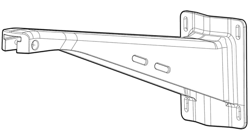 HPE Aruba Long Mount Kit v2 - network device mounting kit