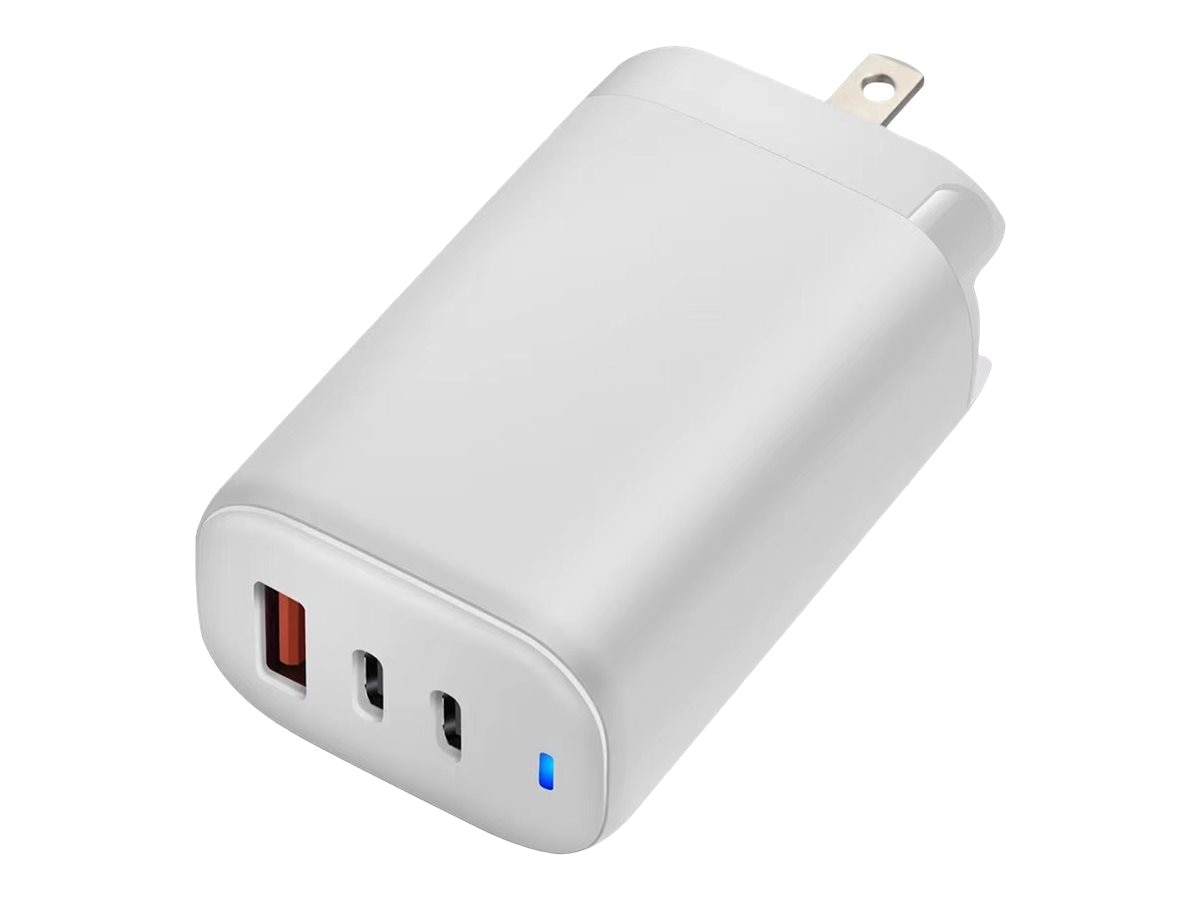 4XEM power adapter - USB Type A, 2 x USB-C - 65 Watt