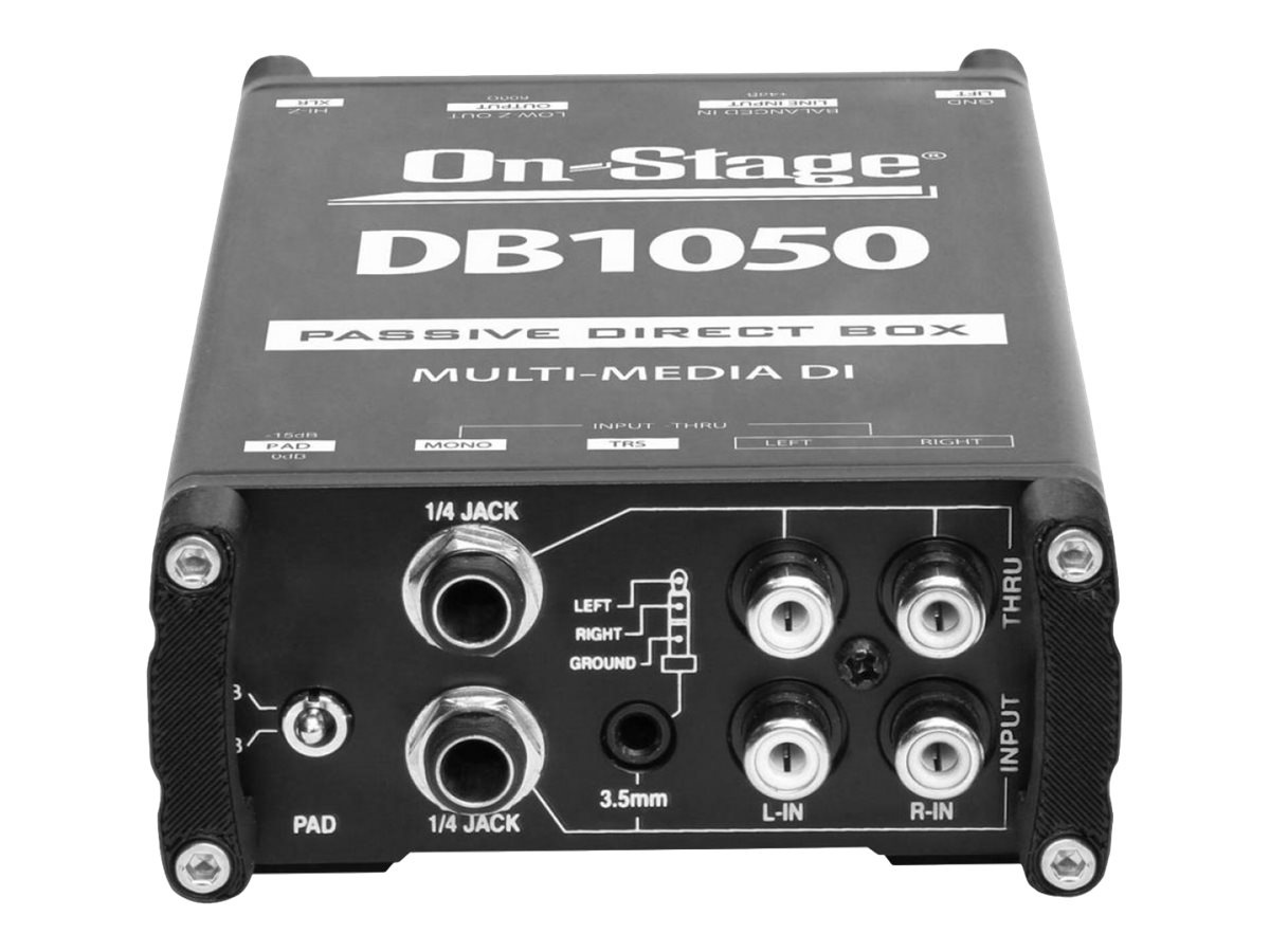 On-Stage DB1050 unbalanced to balanced audio converter