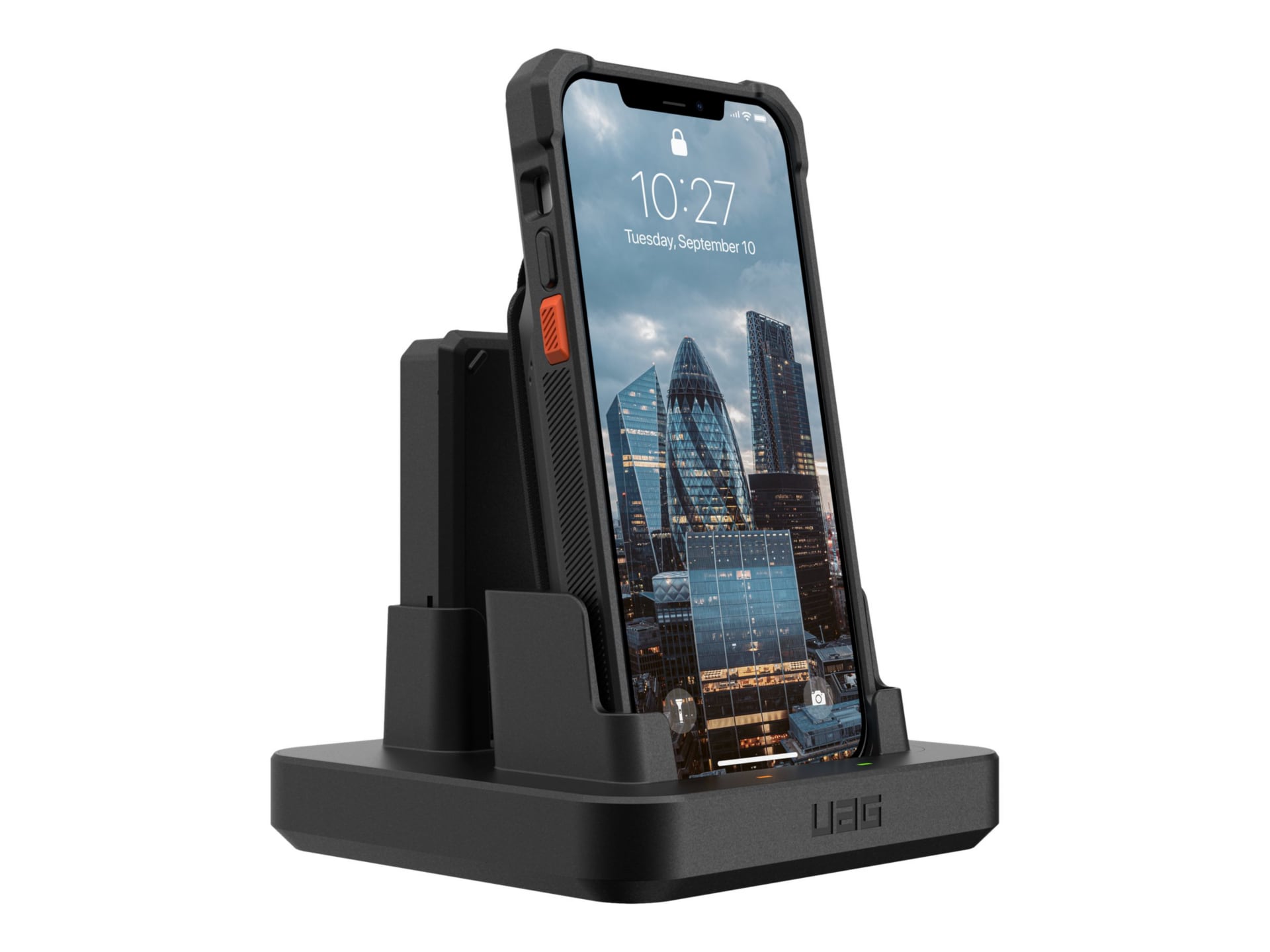 UAG Rugged Workflow Charging Cradle for 1 Case + 1 Battery- Black