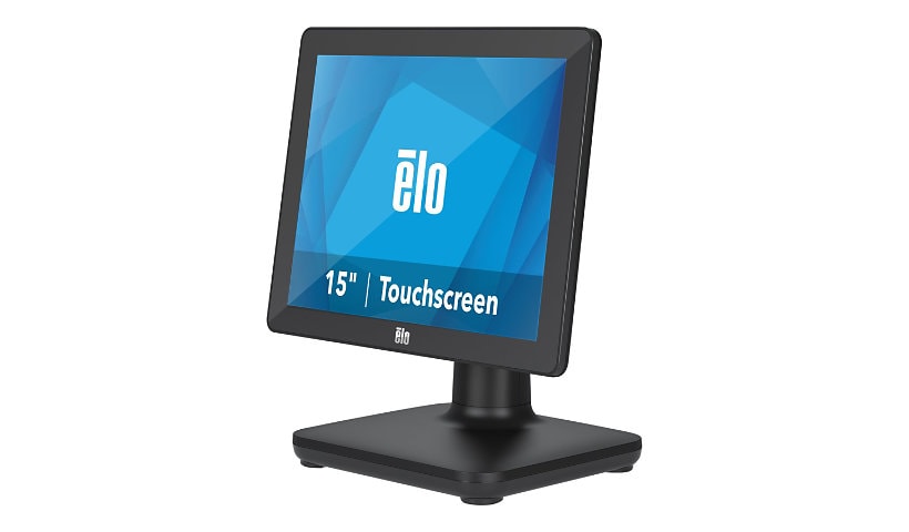 EloPOS System i3 - with I/O Hub Stand - all-in-one - Core i3 8100T 3.1 GHz - 4 GB - SSD 128 GB - LED 15"