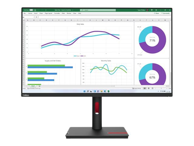 Lenovo ThinkVision T32p-30 - LED monitor - 4K - 31.5"