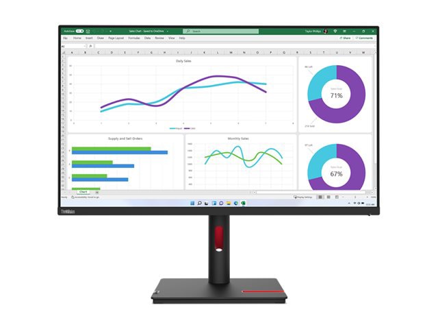 Lenovo ThinkVision T32h-30 - LED monitor - 31.5"