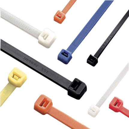 Panduit Pan-Ty Colored Cable Ties - Red, 7.4"
