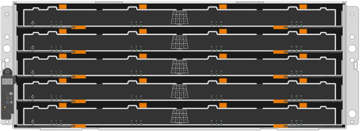 NetApp DS460C 12Gbps 60x10TB 7200rpm Disk Shelf