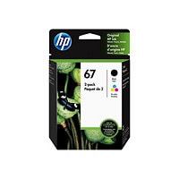 HP 67 Original Inkjet Ink Cartridge - Black, Tri-color Pack