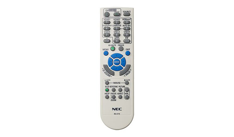 NEC RMT-PJ39 télécommande