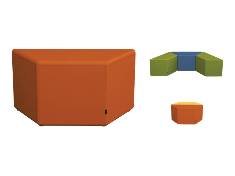 Spectrum BLENDER Soft Seating - ottoman - trapeze - PVC, foam, plywood - bl