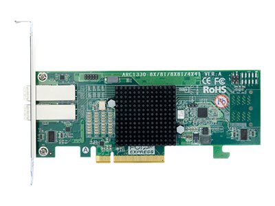 Areca ARC-1330 Series ARC-1330-8X - storage controller - SATA 6Gb/s / SAS 12Gb/s - PCIe 3.0 x8