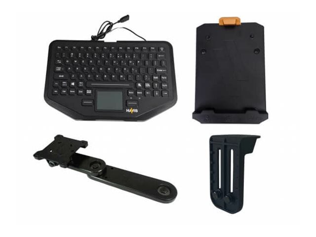 Havis Premium Package - keyboard - with mount, no emergency key - with touchpad - QWERTY - US Input Device