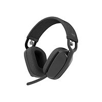 Logitech Zone Vibe Wireless Bluetooth headphones with noise-canceling mic, USB-A, USB-C, Mac/PC - Graphite - headset