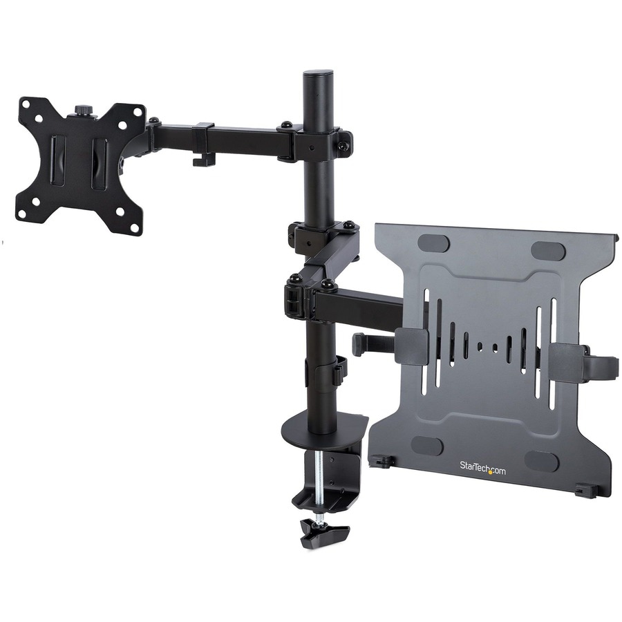 StarTech.com Monitor Arm with VESA Laptop Tray, For a Laptop & Single Displ