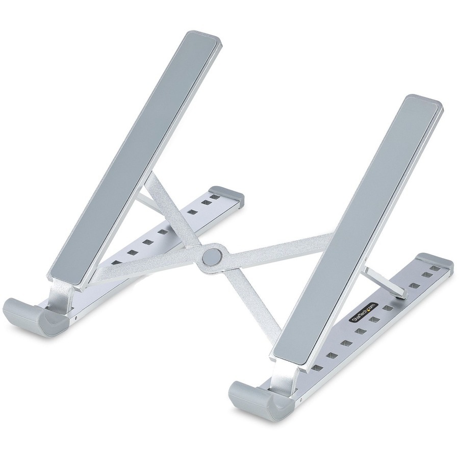 StarTech.com Foldable Laptop Riser Stand, Portable Height Adjustable Ergono