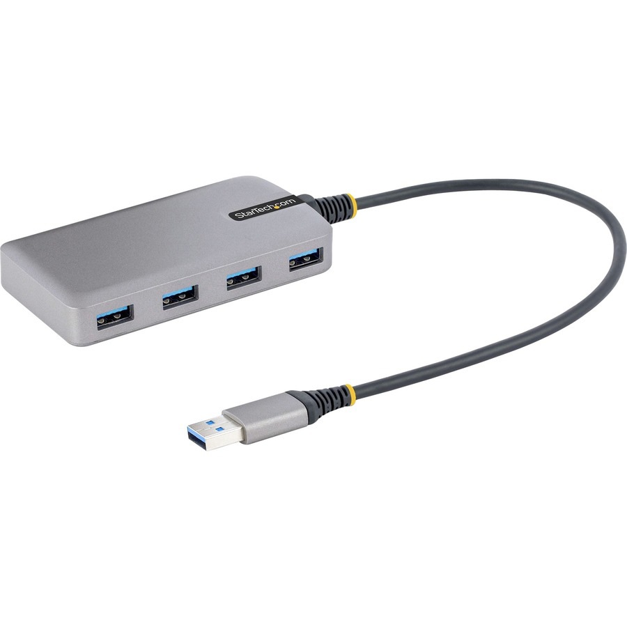 StarTech.com 4-Port USB Hub, USB 3.0 5Gbps, Bus Powered, USB-A to 4xA w/ Optional Auxiliary Power, Portable Laptop USB