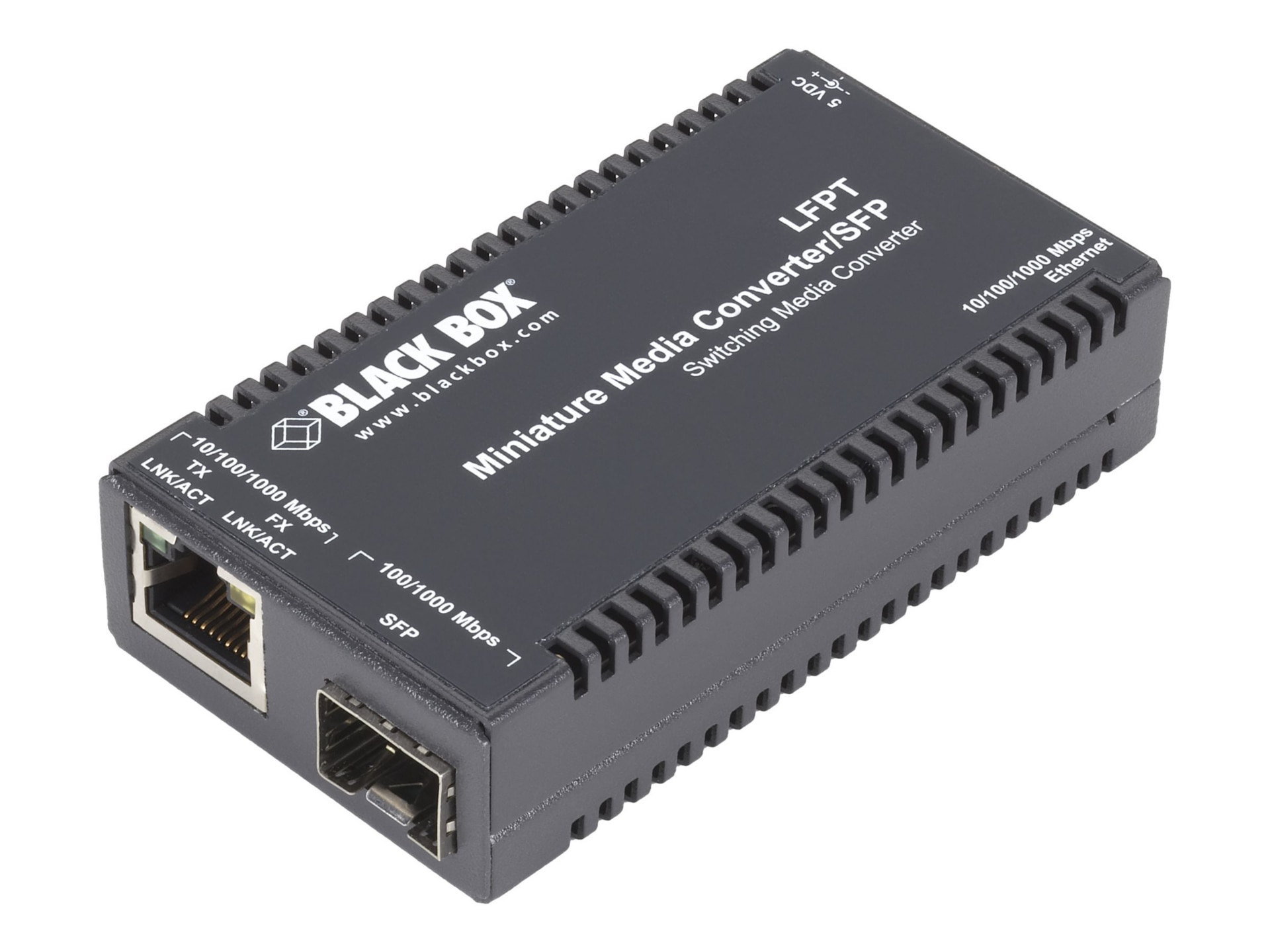 Black Box MultiPower Miniature - fiber media converter - 1GbE