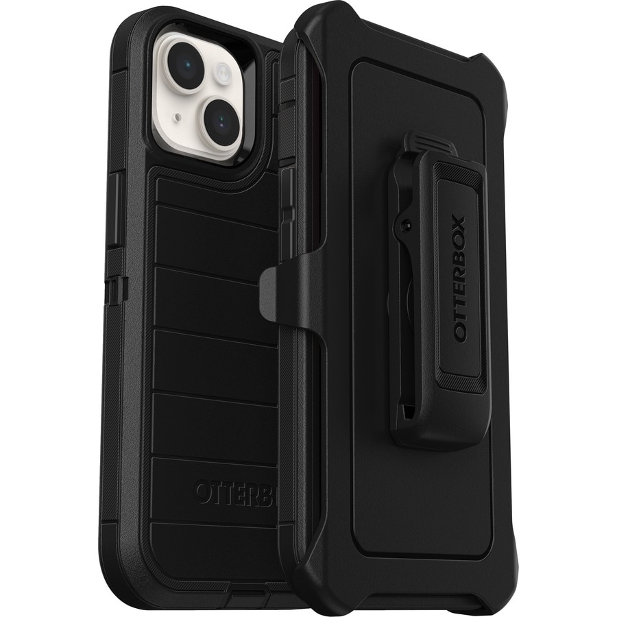 OtterBox Defender Series Pro Rugged Carrying Case (Holster) Apple iPhone 14, iPhone 13 Smartphone - Black