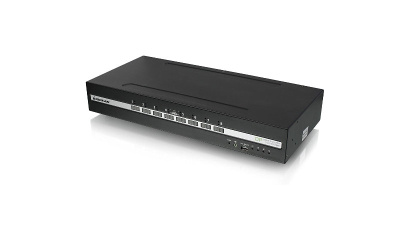 IOGEAR 8-Port Dual View DisplayPort Secure KVM Switch with Audio and CAC Protection Profile v4.0